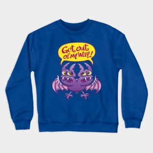 Two heads in a single bat asking each other to get out of the way Crewneck Sweatshirt